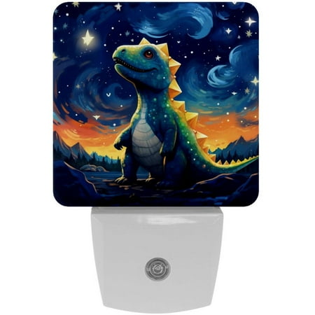 

Starry Sky Dinosaur Square LED Night Lights - Small Portable and Energy-Efficient Illumination Solution for Any Room - Ideal for Nightstands Bedrooms and Dorms