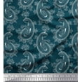 thumbnail image 1 of Soimoi Satin Silk Fabric Artistic Paisley Fabric Prints by Yard 42 Inch Wide, 1 of 1