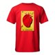 thumbnail image 3 of Playera Con Estampado De El Corazon De La Loteria Mexicana Tradicion Mexicana Color Rojo Talla Grande Marca Emil SaEs, 3 of 4
