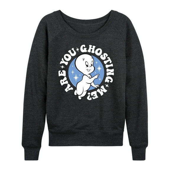 Casper The Friendly Ghost - Are You Ghosting Me - Women's Lightweight French Terry Long Sleeve Shirt