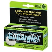 Go Gargle Effervescent Minty Fresh Salt Gargle Tablets, 10 Count