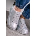 thumbnail image 2 of Tenis Sneakers con brillos Casual para Mujer Forever Link Odina Silver, 2 of 4