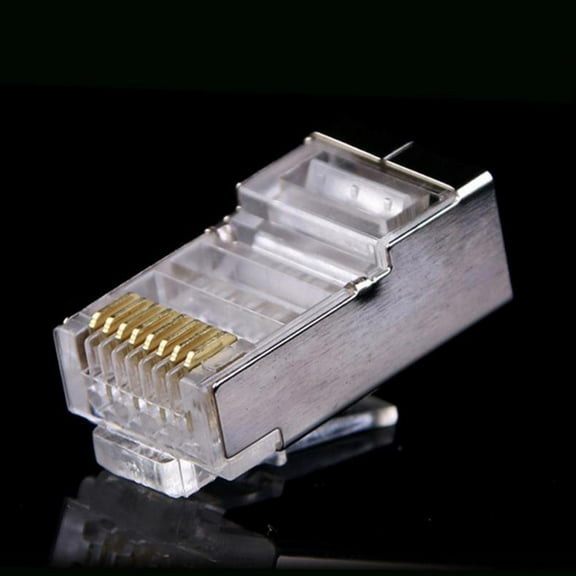 100 Pack Gigabit Network Cable Head  Cable Connectors