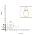 thumbnail image 4 of Angara South Sea Cultured Pearl and Diamond Bypass Ring in 14K Yellow Gold for Women | June Birthstone Jewelry for Her, 4 of 7