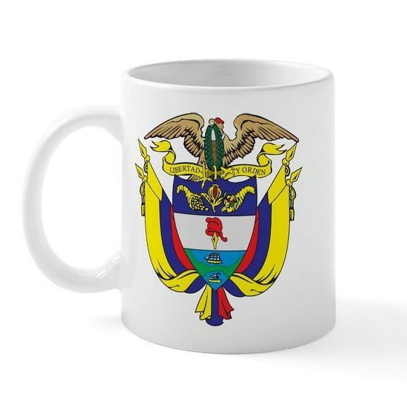 CafePress - Colombia Coat Of Arms Mug - 11 oz Ceramic Mug - Novelty Coffee Tea Cup