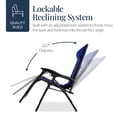 thumbnail image 7 of Best Choice Products Oversized Padded Zero Gravity Chair, Folding Outdoor Patio Recliner w/ Side Tray - Blue, 7 of 7