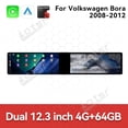 thumbnail image 3 of Aotsr Dual 12.3 inch Screen Car Radio For Volkswagen Bora 2008-2012 Android GPS Navigation Multimedia Video Player Stereo Receiver Head Unit, 3 of 15