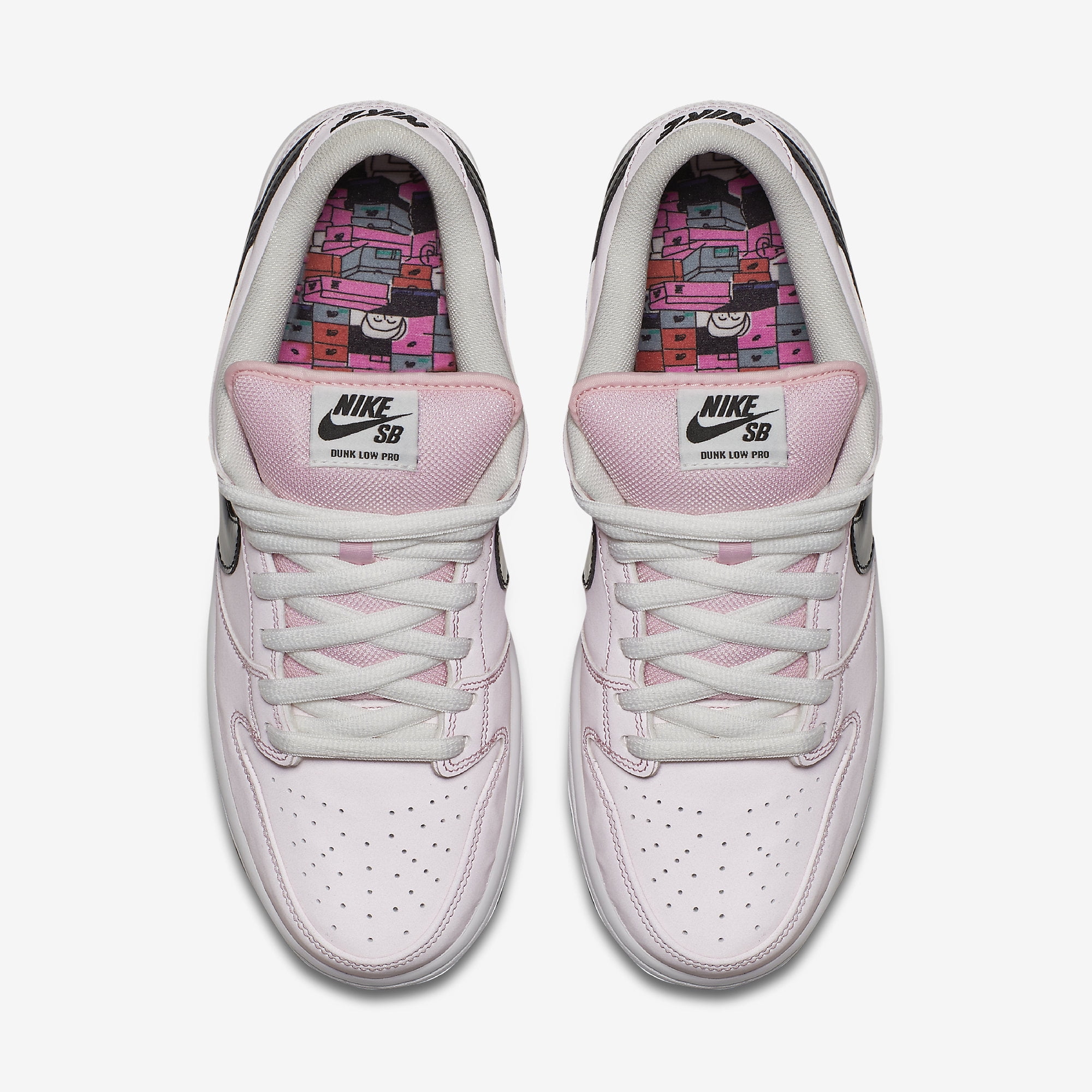 Mens Nike Dunk Low Elite SB Prism Pink Black White 833474-601