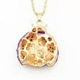 thumbnail image 5 of QQTDFG Clear Crystal Enamel Ladybird Beetles Insects Pendant Sweater Chain Necklace -Purple, 5 of 5