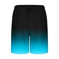 thumbnail image 5 of Gufahion Sizes S-XXXL Shorts Pants Men Casual Fashion Gradient with Pocket Elastic Waist Short, Gifts for Friend, Sky Blue, 5 of 5