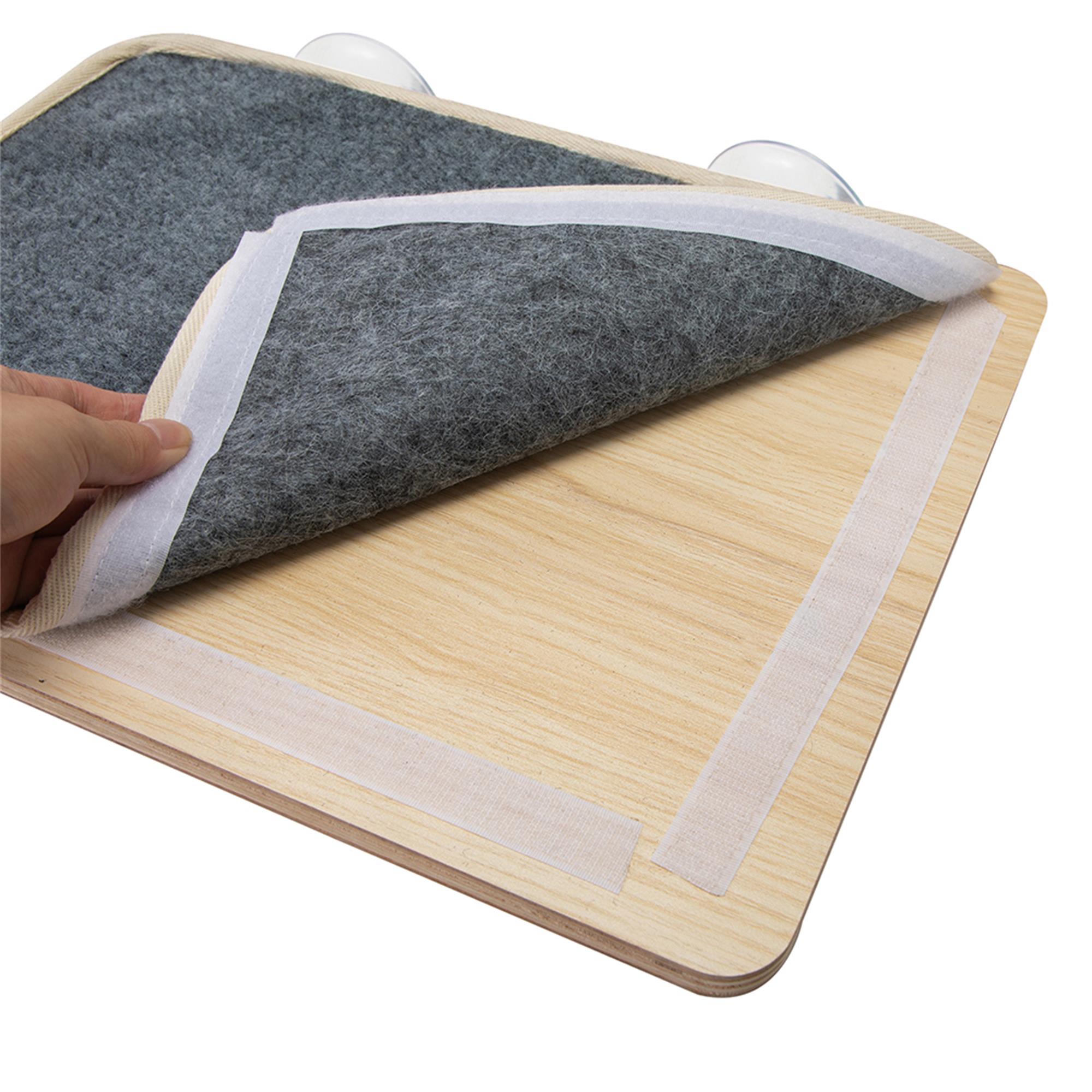 resenkos 15" Cat Window Perch Large Cat Hammock for Window Cat Nest Bed Kittens Resting Seat Cats Bed, Beige