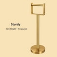 thumbnail image 4 of Toilet Paper Holder Free Standing, Stainless Steel Toilet Paper Stand, Weighted Base Floor Tissue Roll Holder for Bathroom, Chrome 200UP, 4 of 9