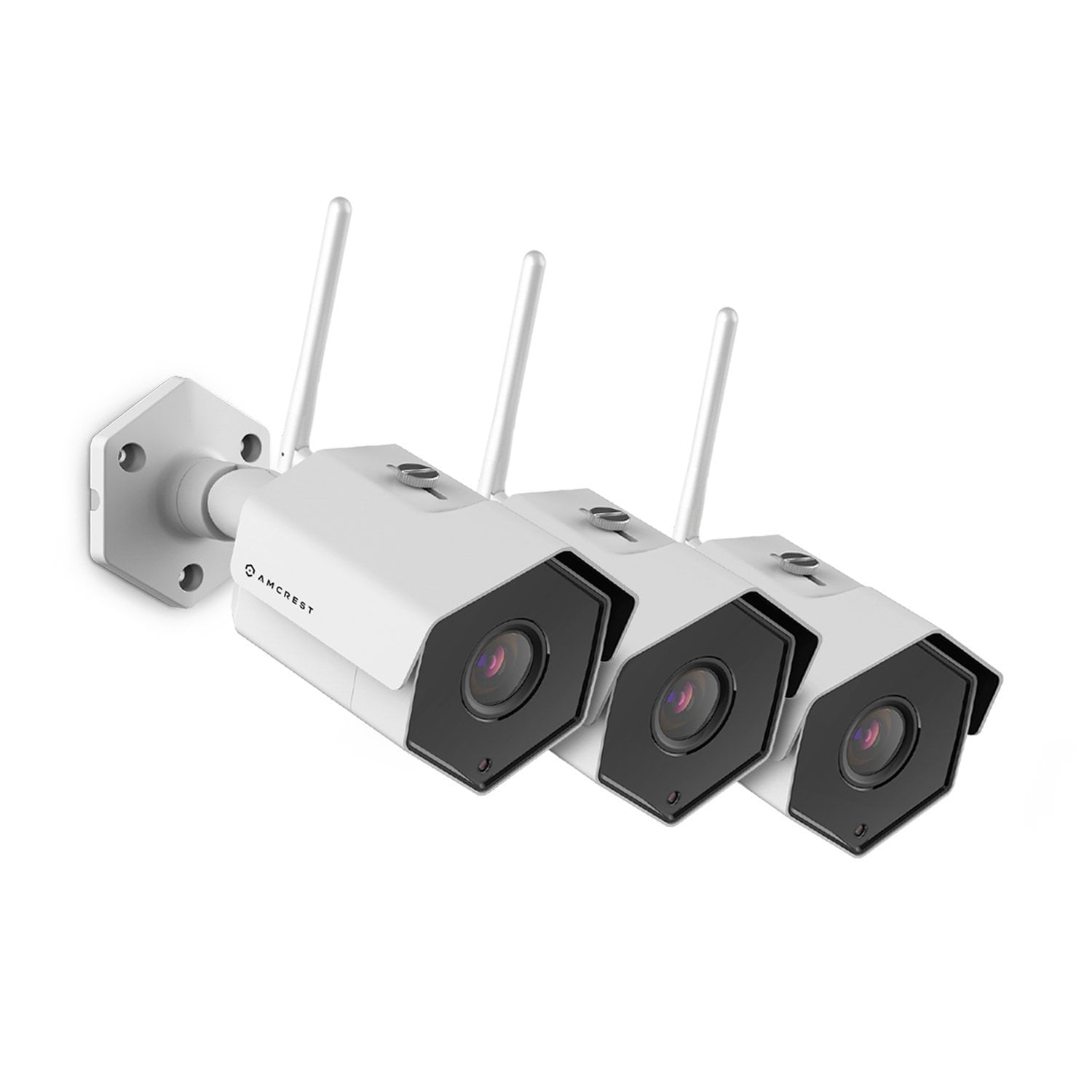 118/° Viewing Angle 98ft Night Vision Amcrest 4MP WiFi Wireless Outdoor Camera 2688 x 1520p Bullet Security IP Outdoor WiFi Camera IP67 Waterproof White IP4M-1026W MicroSD Recording