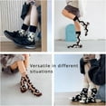 thumbnail image 6 of YooGuoGuo Calf Socks 6 Pairs for Women 5-10 Ankle Cute Vintage Fun Floral Pattern Black White Casual Novelty Cotton Breathable, 6 of 7