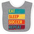 thumbnail image 3 of Inktastic Eat Sleep Soccer Repeat Boys or Girls Baby Bib, 3 of 4