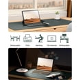 thumbnail image 6 of MaxxMarket Leather Desk Protector, Office Mat, Large Mouse Mat, Non-Slip PU Leather Blotter, Laptop Desk, Waterproof Writing Pad for Office and Home (Dark Green, 31.5" x 15.8"), 6 of 24