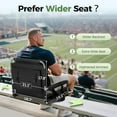 thumbnail image 4 of Stadium Seat for Bleachers Portable Outdoor Floor Folding Stadium Chair with Armrest, Back Support, Cup Holder, Mesh Bag and Hide Hooks, 4 of 10
