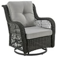 thumbnail image 3 of Manhattan Comfort Fruttuo 3-Piece Rattan Patio Conversation Set in Gray, 3 of 5