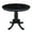 Black, variant on Pemberly Row 36" Solid Wood Round Top Pedestal Table - 28.9"H - Pecan