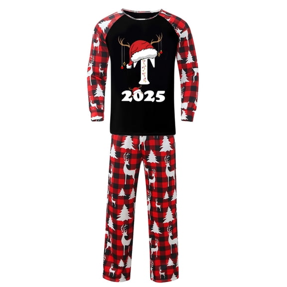 Yokua Family Christmas Pajamas Matching Sets Fashion Sets Couples Matching Holiday Sleepwear