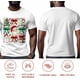 thumbnail image 5 of Camisetas gráficas informales de manga corta para hombre con diseño de Papá Noel, gnomo y muñeco de nieve, 5 of 8