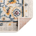 thumbnail image 7 of Unique Loom Madeline Vintage Collection Area Rug - Jackson (5' 3" Octagon Teal/Ivory), 7 of 7
