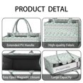 thumbnail image 4 of Large Capacity Tote Bag,Light Blue Christmas Tree Pattern Handbag Fashion Luxury Tote Bag,15.7"x13"x 5.1" Inches,Laptop Compatible, 4 of 6