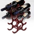 thumbnail image 3 of SIfdSeng Get it Fast Elegant Design Red 6 Bottle Capacity Wooden Red Rack Holder Decorative Shelf Stand For, 3 of 7