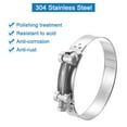 thumbnail image 4 of Uxcell T-Bolt Hose Clamp 2Pack 113-121mm 304 Stainless Steel Intake Intercooler Clamps, 4 of 4