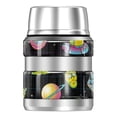 thumbnail image 2 of Rick and Morty Retro Grid Pattern THERMOS STAINLESS KING Stainless Steel Food Jar with Folding Spoon, Vacuum insulated & Double Wall, 16oz, 2 of 6
