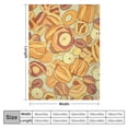 thumbnail image 4 of COMIO Croissant Bread Point Throw Blanket Flannel Blanket Soft Warm Lightweight Fuzzy Blankets for Bed Sofa Couch Outdoor Travel, 4 of 6