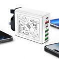 thumbnail image 4 of Adaptador Corriente Cargador Pared USB C Súper Rápido 65W 6 Puertos Carga Rápida S, 4 of 9