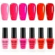 thumbnail image 1 of Esmalte de uñas GELLEN rojo y rosa, juego de 6 colores, secado rápido, 7 días de duración, 1 of 6