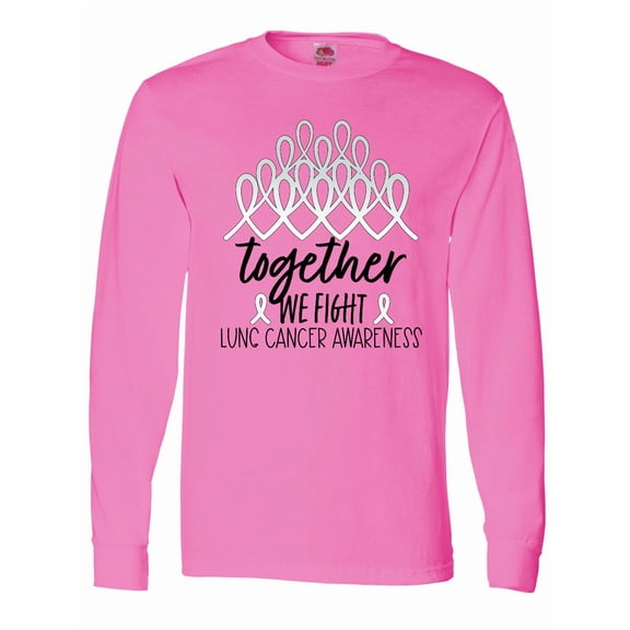 Inktastic Together, We Fight Lung Cancer Awareness Long Sleeve T-Shirt