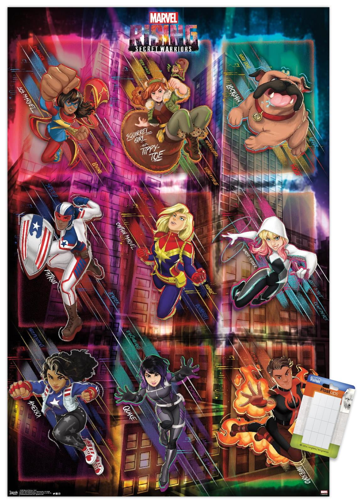 Marvel Comics TV - Marvel Rising: Secret Warriors - Grid Premium Poster