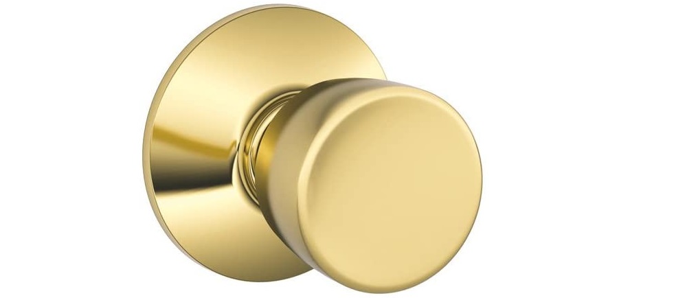 Schlage-F10VBEL605 Hall And Closet Lock Passage Bell Style Door Knob