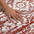 thumbnail image 3 of Addison Rugs Mayfield Premium Machine Washable Traditional Damask Red Rectangle Rug, 10' x 14', 3 of 8