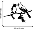 thumbnail image 2 of Dosaele Metal Bird Wall Art Metal Bird Silhouette Yard Art Tree Bird Animal Art Sculpture for Indoor Home Garden Lawn Backyard, 2 of 5