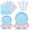 Light Blue and Pink, variant on Disposable Party Tableware Set for Gathering Events