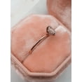 thumbnail image 3 of solitaire jewels 1.5CT Oval Halo Moissanite Engagement Ring For Women, 14K Rose Gold, 3 of 6