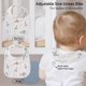 thumbnail image 5 of Baberos para bebé GLLQUEN BABY, paquete de 8, algodón muselina ajustable, 5 of 7