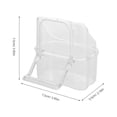 thumbnail image 2 of PTOOTP 4Ud De Comida Transparente Para Jaulas Con Soporte Y Antisalpicaduras, 2 of 8