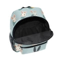 thumbnail image 6 of FORMRS Kids School Backpack with Front Zippered Pocket 12" Student Travel Daypack, Green Cute Rabbits, 6 of 6