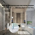 thumbnail image 6 of TRIANU Shower Door Seal Set of 3, 0.39x 15.7" Frameless Shower Door Bottom Seal and Side Seal Strip Durable Shower Door Sweep - Stop Shower Leaks and Create a Water Barrier, 6 of 8