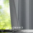 thumbnail image 5 of GlowSol Kitchen Curtains 30"W x 24"L Farmhouse Waterproof Waffle Weave Blackout Cafe Curtain for Bathroom, Gray, 2 Panels, 5 of 6