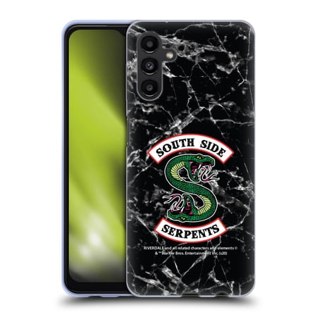 Head Case Designs Officially Licensed Riverdale South Side Serpents Black And White Marble Logo Soft Gel Case Compatible with Samsung Galaxy A13 5G (2021)