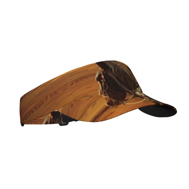 Fotbe Western Desert Cowboy Cloud Visera Deportiva con Diseño, Gorra Abierta Ajustable de Algodón para Mujer y Hombre