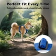 thumbnail image 5 of Plutus Pet Adjustable No Pull Dog Harness with Leather Accents, Heavy Duty Reflective Nylon Vest for Training, Hiking, Easy Walk Harness for Small, Medium, Large Dogs (Royal Blue, L), 5 of 8