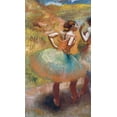 thumbnail image 2 of Degas, Edgar 10x14 Gold Ornate Wood Framed with Double Matting Museum Art Print Titled - Two Dancers In Green Skirts, 2 of 4
