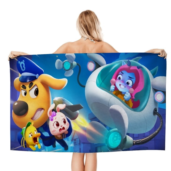 Bath Towels for Sheriff Labrador Beach Towel Kids Boys Girs Gifts Soft & Absorbent for Bathroom Camping Travel Vacation 20×40 inch